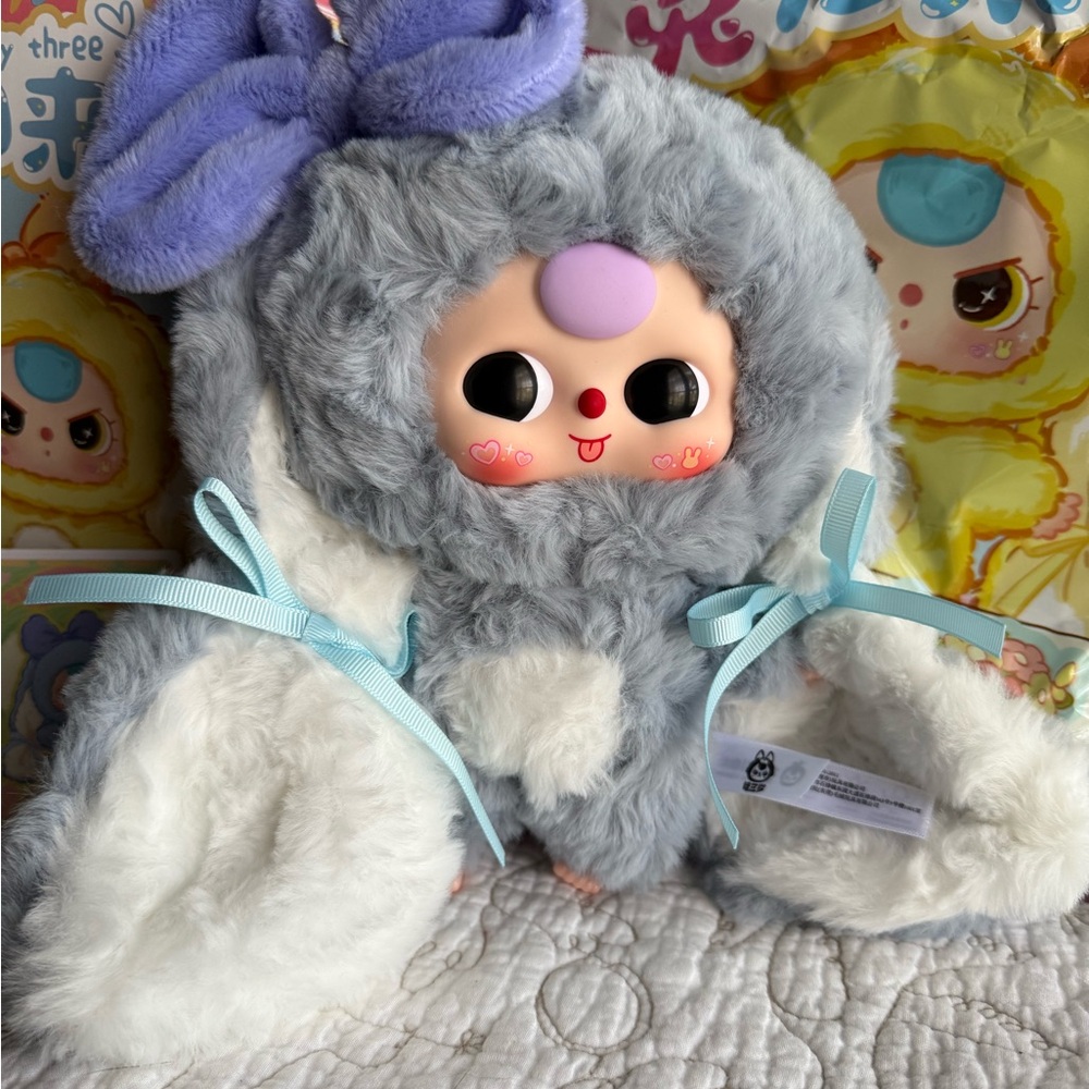 SOLD
Baby Three BB3 Bunny Return Plush: QiQi Bunny Crazy Eyes